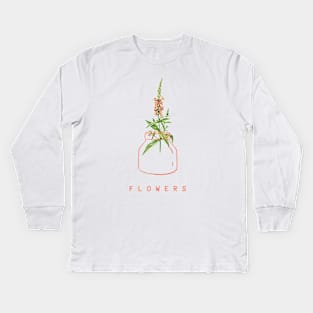 Flowers Kids Long Sleeve T-Shirt